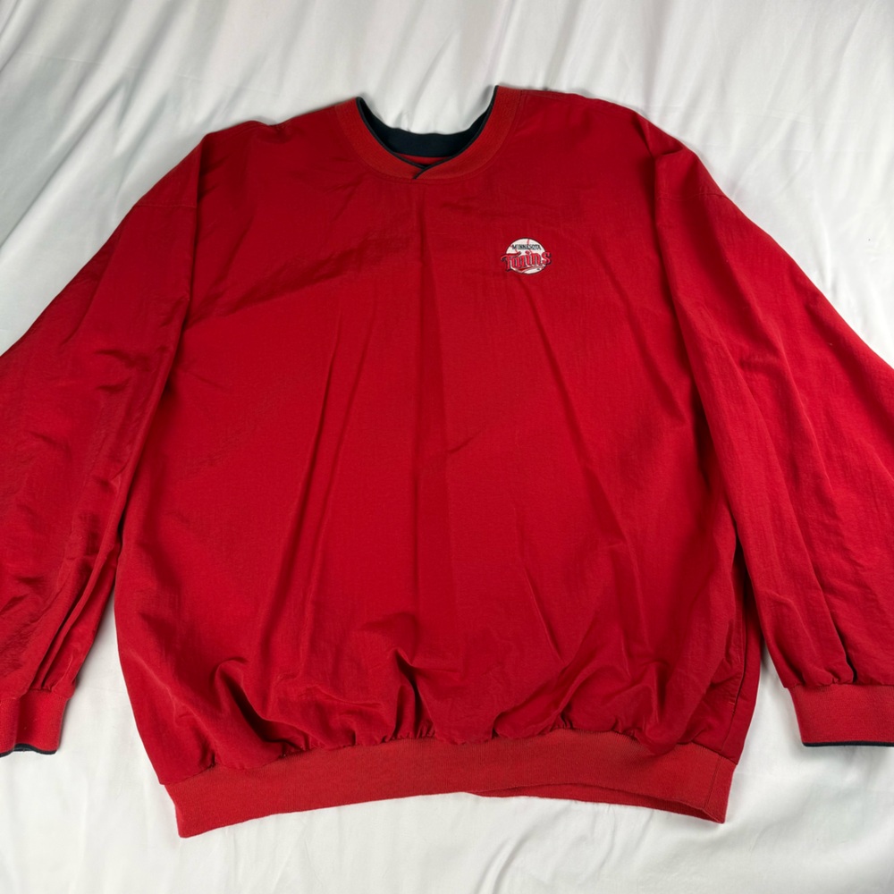 MLB Minnesota Twins Red Windbreaker Jacket